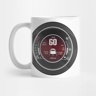 Fiat 500 Speedometer of the italian Fiat 500 Mug